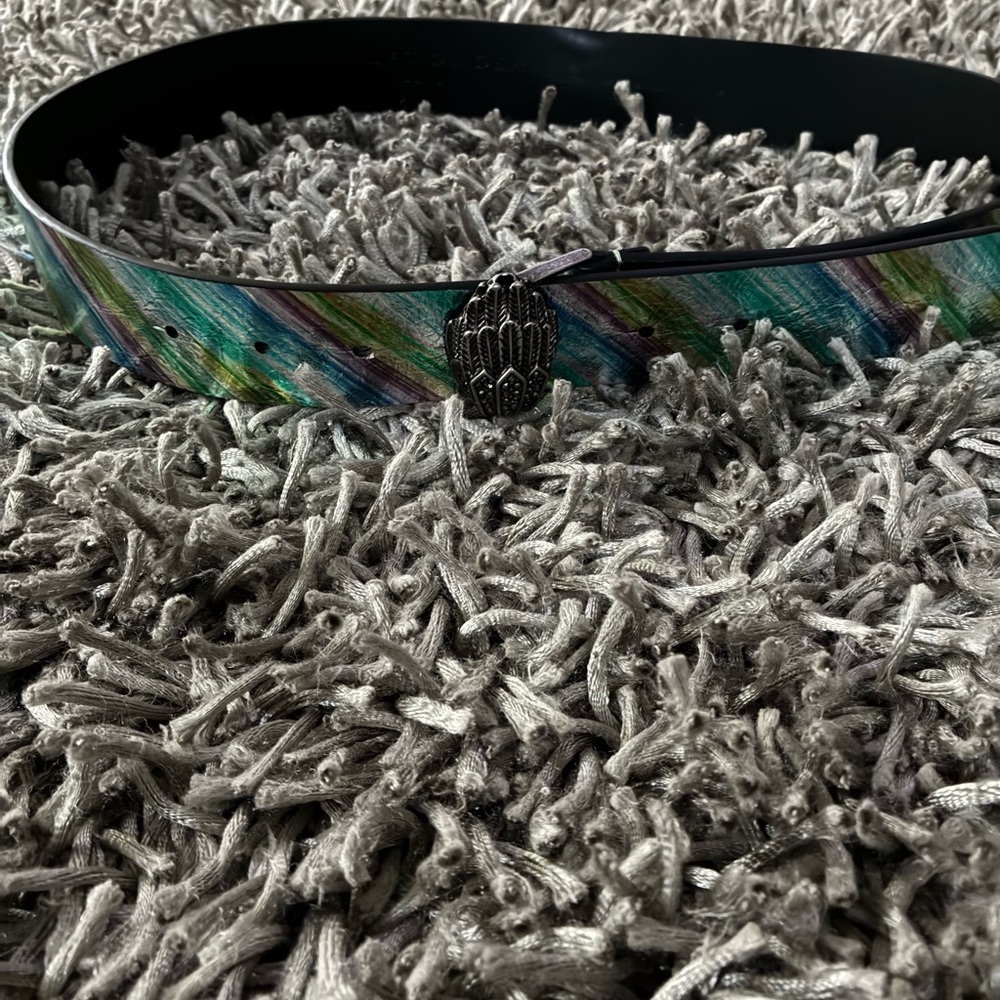 Kurt Geiger Multicolor Belt with Silver Detail
